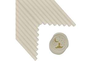 Wax Seal Sticks, ANBOSE 16 Pieces Glue Gun Sealing Wax Sticks for Wax Seal Stamp, Milk White Wax Seal Stick for 0.44 Inch Glu