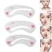Teenitor 24 Pack Eyebrow Stencils Eyebrows Grooming Stencil Kit Shaping Templates DIY Tools