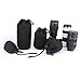 Lens Pouch, Camkey (4 Pack)Photo Thick Protective Neoprene Pouch Set for DSLR Camera Lens (Canon, Nikon, Pentax, Sony, Olympus, Panasonic) - Includes: Small, Medium, Large and Extra Large Pouches