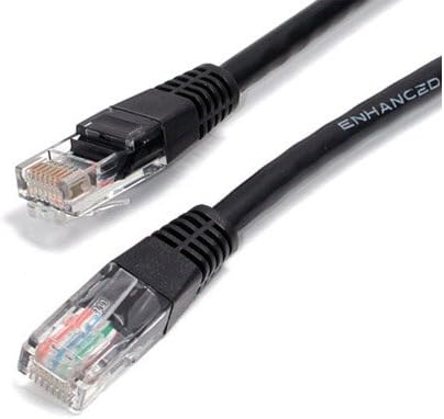 Aptii CAT 6 Network Cable. Ethernet LAN 10/100/1000 Gigabit Patch Lead Black 3m, Gold,Black