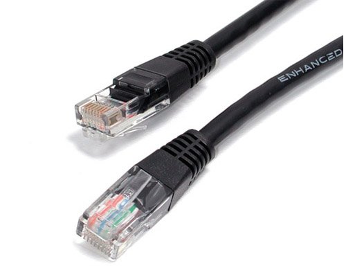 Aptii CAT 6 Network Cable. Ethernet LAN 10/100/1000 Gigabit Patch Lead Black 10m