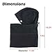 TRIWONDER Balaclava Hood Hat Thermal Fleece Face Mask Neck Warmer Full Face Cover Cap Winter Ski Mask (Black - New Version)