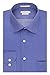 Van Heusen Men's Herringbone Regular Fit Solid Spread Collar Dress Shirt, Deep Blue, 18