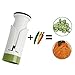 Vegetable Slicer, Heaviest Duty Kitchen Slicer Vegetable Cutter, Ucio Spiral Slicer Spiralizer with 2 Blades Handheld Spiralize Best Veggie Pasta Spaghetti