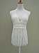 Fringe Bikini Halter Crop Top Handmade Crochet Swimsuit Summer Beachwear (Ivory) One size