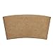 Hot Cup Sleeves (Cup Jackets) for 8oz Paper Coffee Cups, 50 Count Coffee Cup Holder Sleeves Traditional Jackets (Natural Kraft/Brown)