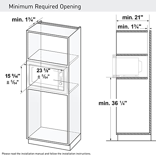 Panasonic 24inch Microwave Trim Kit, Stainless Steel, for use with 1.2