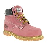 Safety Girl II Steel Toe Waterproof Womens Work Boots - Light Pink