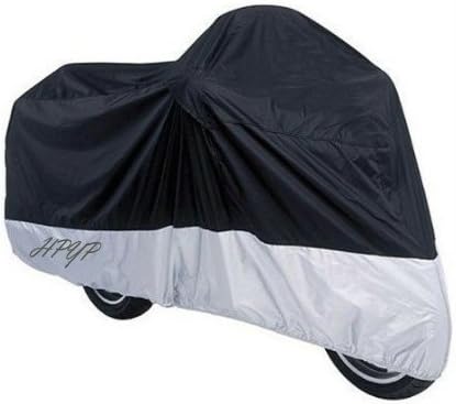 HPYP XXLarge Waterproof Outdoor UV Protector Motorcycle Rain Dust Bike Cover for Honda Goldwing, Yamaha Royal Venture, Kawasaki Nomad and Harley Electra Glide ect(XXlarge)