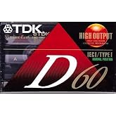 TDK D60 60-Minute Cassettes: 5-Pack