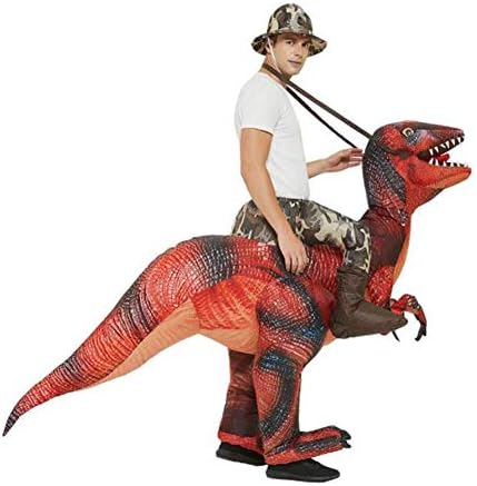 ティラノサウルス恐竜ラプターデラックスハロウィンコスチュームに乗るインフレータブル服インフレータブルt Rexのコスチューム恐竜 大人サイズspooktacularクリエーションズインフレータブルコスチューム Lxhff D 捧呈 Color