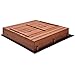 Kids Sandbox with Lid Sand Box for Kids Outdoor with Lid Cedar Wooden Sand Pit Box for Kids with 2 Foldable Bench Seats 4 ft x 4 ft Sand boxes for Kids Outdoor With Lid Sandbox toys for 2-8 years
