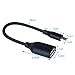 Micro USB 2.0 OTG Cable, OKRAY 0.52Ft / 16cm Braided On The Go Adapter A Female to Micro B Male Compatible Samsung S7 S6 Edge S4 S3, Android or Windows Smart Phones / Tablets with OTG Function
