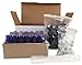 24 New, Premium Quality, 10ml Cobalt Blue Glass Roll-on Bottles with Stainless Steel Roller Balls, Black Plastic Caps and (3) 3ml Plastic Droppers for Perfume, Aromatherapy & Essential Oils