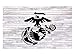 U.S Marine Corps Stencil for Painting on Wood, Fabric, Walls, Airbrush + More | Reusable 8.9 x 7.35 inch Mylar Template (USMC Military Logo)