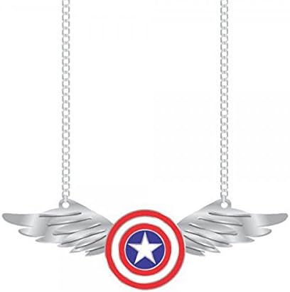 Necklace - Marvel - Captain America w/Wing New Toys Licensed fj2zq3mvl