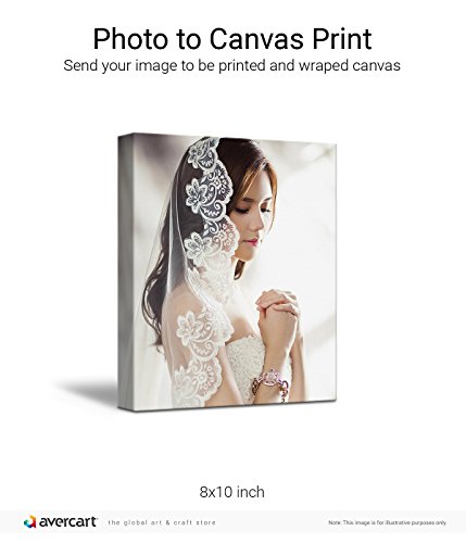 Avercart Custom Canvas Photo Print / Turn Your Image into Canvas Art Print Gallery Wrap - 8x10 inch