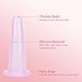 NIPOO Face Cupping Set - Cupping for Face & Eyes (4pcs) + Free Cleansing Brush, Anti Aging/Wrinkle Silicone Suction Massage Cup Therapy Set, Improve Collagen
