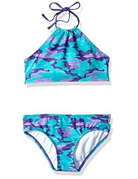 Kanu Surf Mahina Beach Sport Halter - Bikini de 2 piezas para niña