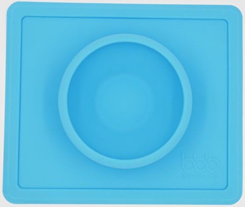 Babibond - Silicone Baby Placemat with Bowl - Non-slip - Reusable - One-piece - Blue