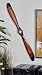 Deco 79 Traditional Wooden Airplane Propeller Decor, 5" H x 48" L, Polished Brown Finish primary