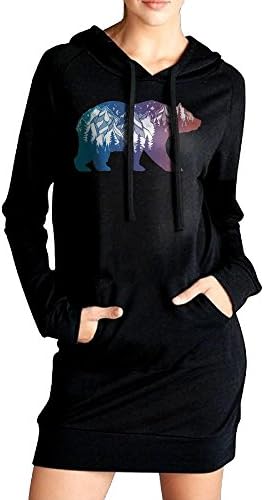 RZWD06 Mountain Bear Colorful Women's Sweatshirt,Long Sleeve Hoodie For Women