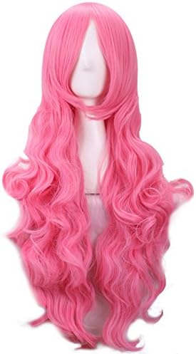 AneShe 32" Fascinating Long Curly Wavy Hair Wig Costume Cosplay Party Wigs