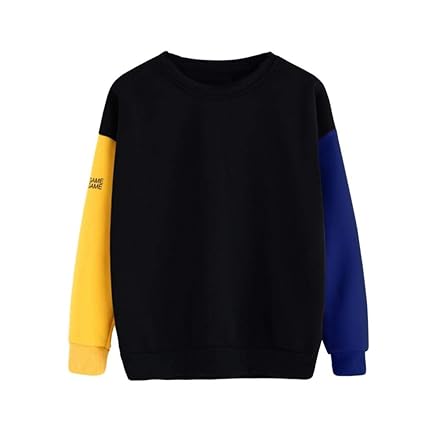 TWIFER Plus Size Damen Pullover Langarm Bluse Brief Sweatshirt Top T-Shirt Streetwear