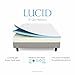LUCID 8 Inch Gel Infused Memory Foam Mattress - Medium Firm Feel - CertiPUR-US Certified - 10-Year warranty - Twin XL