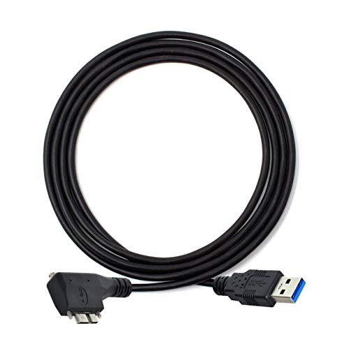 Cablecc Micro USB Mount to USB 3.0 Data Cable for Industrial Camera 90 Degree Right Angle 1.2M