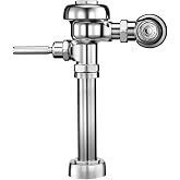 Sloan Regal 110 Manual Water Closet Flushometer, 3.5 GPF, Polished Chrome | XL Sweat Solder Adapter Kit, Fixture Connection Top Spud, Single Flush, Regal Exposed Manual Urinal Flushometer 3080153