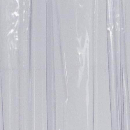 RIDDER 36400-350 Duschvorhang Folie ca. 240 x 180 cm, Brillant transparent inklusive Ringe