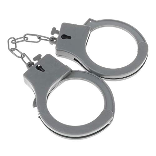 Plastic Handcuff Police Pretend Play Props Cosplay Hero Role Play Props for Halloween Dress Up Pretend Play - Thumbnail 3