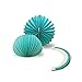 SUNBEAUTY Tissue Paper Pom Poms Paper Fans Honeycomb Balls Kit for Wedding Birthday Baby Shower Valentine Decoration 5 Pieces (Teal Blue)