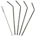 Extra Long Stainless Steel Drinking Straws for 30 oz Tumblers and 20 oz Cups ,Set of 4 | Reusable Eco Friendly Drinking Metal Straws 10.5” | Fits Yeti, RTIC, Ozark tumblers | Cleaning Brush Included