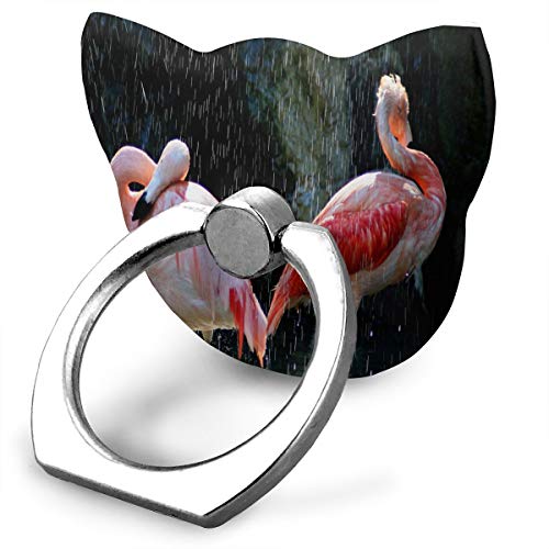 Cell Phone Holder Flamingos Birds Having Shower Cat Type Ring Cell Phone Stand Adjustable 360Â° Phone Finger Holder for IPad Phone X/6/6s/7/8/8 Plus/7, Galaxy S9/S9 Plus/S8/S7