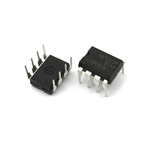 PoiLee 30pcs NE555 Timer Chip IC NE555P Pulse Generator DIP-8 Single Precision Timer