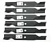 Craftsman Set of 6, High Lift Blades Replaces 187254, 187256, 532187254, 532187256 Poulan Husqvarna primary