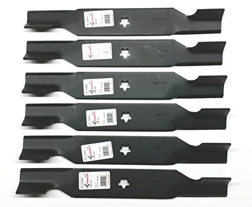 Craftsman Set of 6, High Lift Blades Replaces 187254, 187256, 532187254, 532187256 Poulan Husqvarna