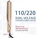 2-In-1 Curler And Flat Iron For Hair Curling Hair Straightener Professional Multi-function Ceramic Curler And Iron Hair Tools Double Voltage Concave Convex Titanium Plated Color Goldthumb 3