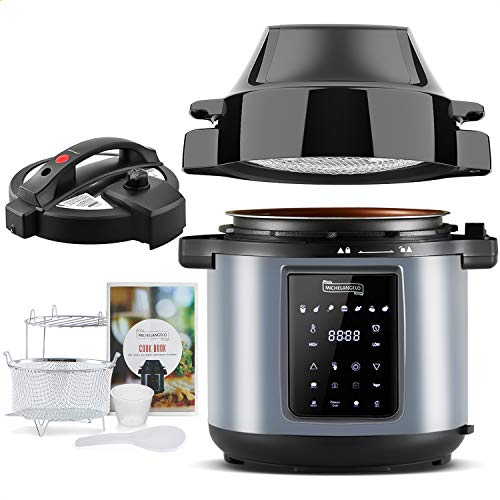 MICHELANGELO Air Fryer Pressure Cooker Combo 6QT, Allin1 Pressure