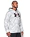 Under Armour Men's Armour Fleece Big Logo Pattern Hoodie, 3X-Large, White/Black/Red
