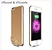 Apatner Ultra Thin Battery Case Cover Rechargeable Backup Power bank Charger Cover For iPhone 6/6s 4.7inch(Gold)