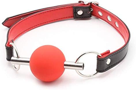 ieyol Leather Buckle Belt Soft Silicon Mouth Ball Open Breathable