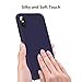 TORRAS [Love Series iPhone X Case 2017 (ONLY), Liquid Silicone Gel Rubber Shockproof Case Soft Microfiber Cloth Lining Cushion Compatible with iPhone X (2017), Midnight Blue