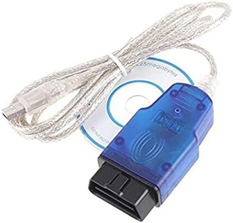 Lcrystal VAG-COM KKL 409.1 OBD2 Diagnostic Cable, with USB Port for Audi Q7, VW Transporter T5, Skoda Corrado, and Seat Toledo Auto Car