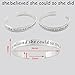YOYONY Classic She believed she could so she did Inspired Hand Stamped expandable Cuff bracelet,2023 Inspirational Bracelet Graduation Gifts.