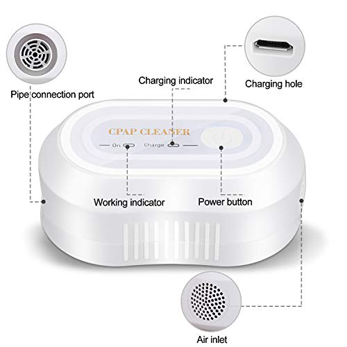 Moocoo 2019 Upgraded CPAP Cleaner - Portable Mini CPAP Cleaning machine - Suits for CPAP Machine Mask Regular & Heated Hose Pipe Tube Accessories - Thumbnail 5