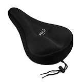 [SALE]Bicycle Saddle Cover/Bicycle Seat Cover,ViMall Comfortable Silicone&Memory Foam Padded Soft Gel Relief Cycling Bicycle Bike Saddle Seat Cushion Pad Cover for Mountain/Road Biking&Race -Black