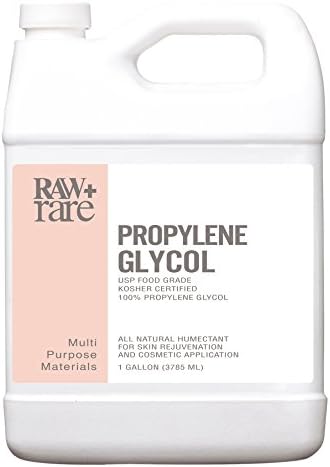 Propylene Glycol 32oz (Quart) Food Grade 100% Pure USP Solution, Kosher, Humidor, Humectant, Fog Machine & Antifreeze by Raw Plus Rare (32 fl oz) …